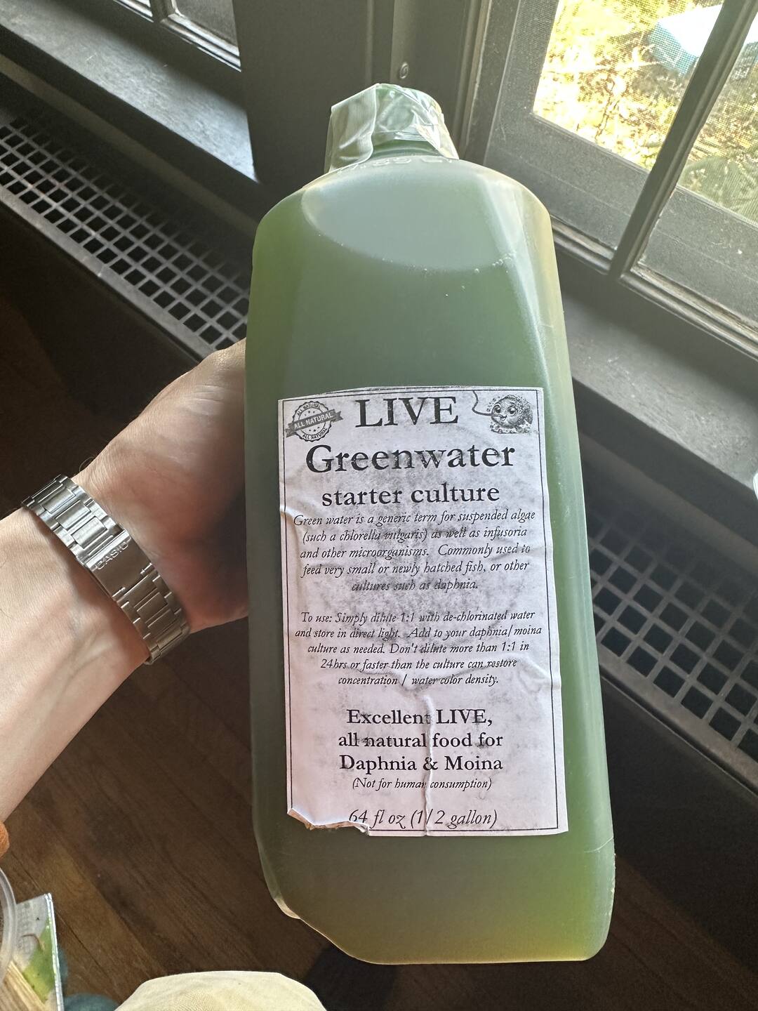 The greenwater I purchased right after receiving it