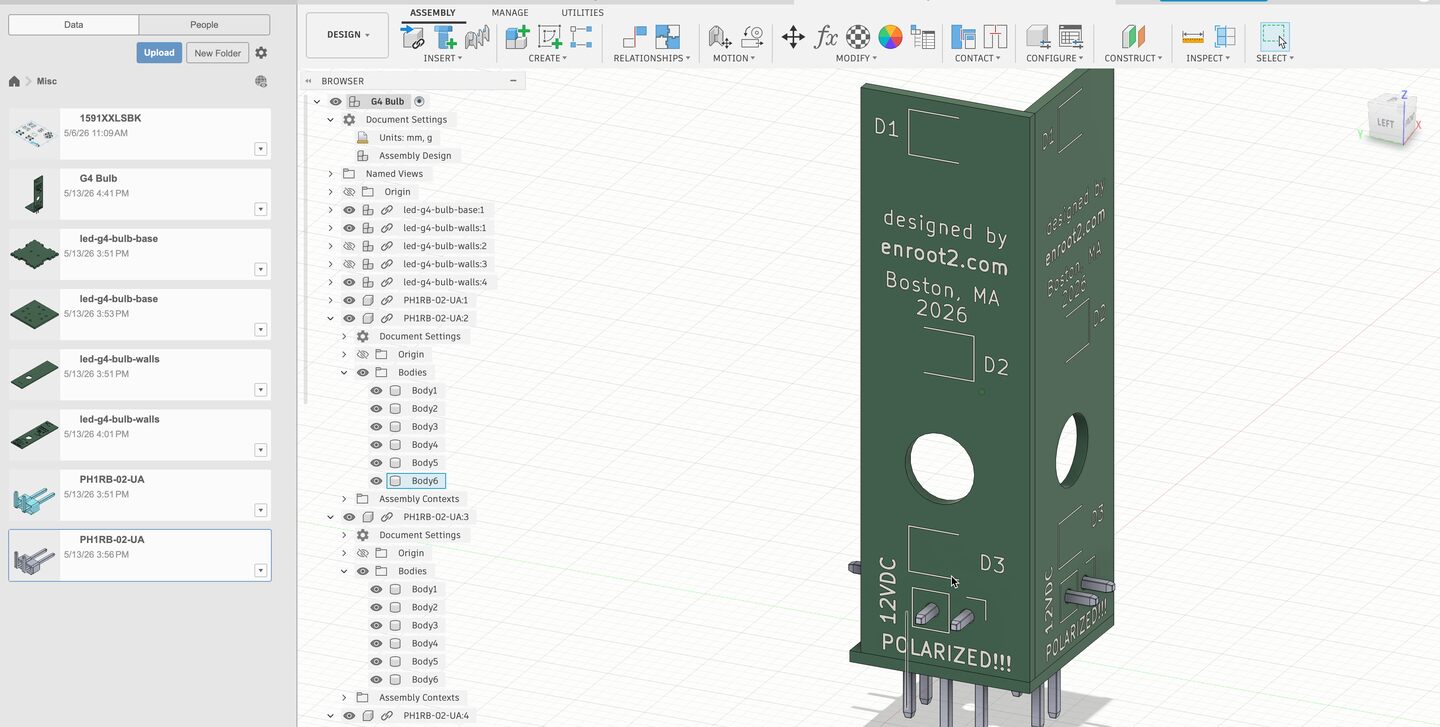 The boards in Fusion360 showing how they fit togeher with the base