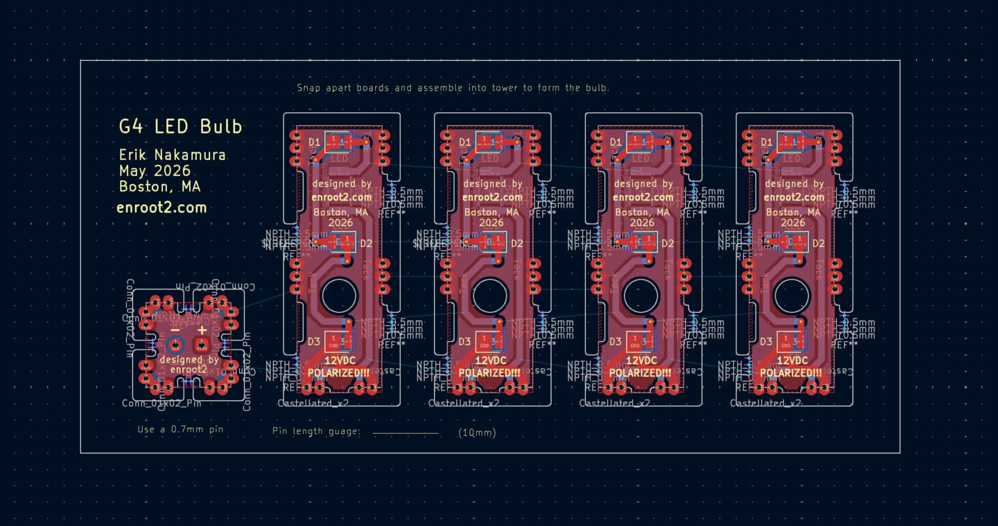 The PCB layout of the panalized boards