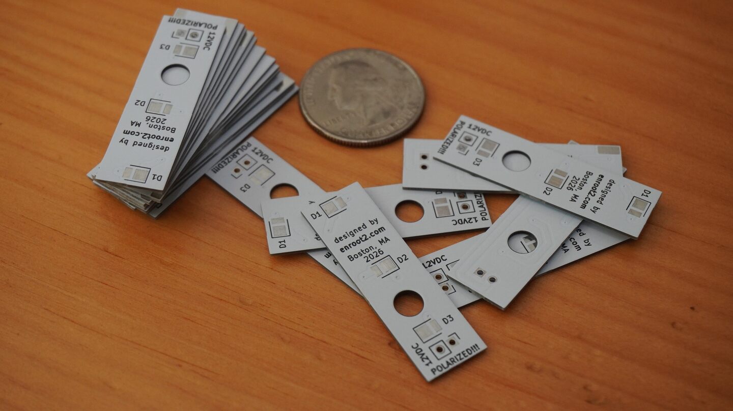 The wall PCBs from the fab