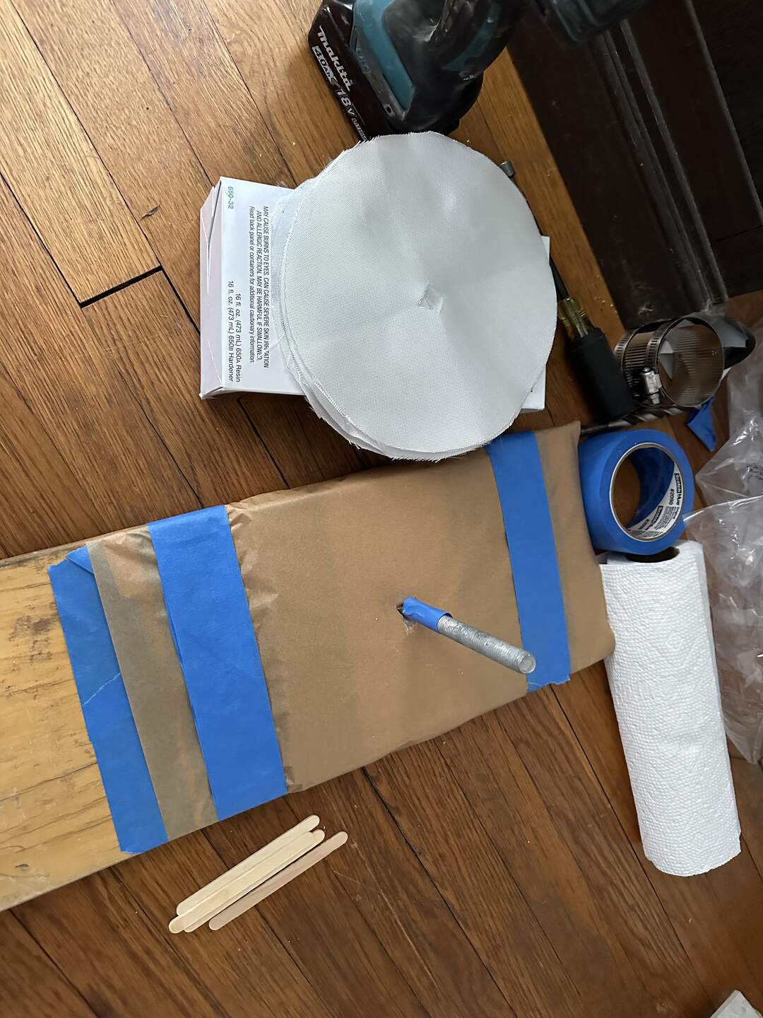 Clamp board for bottom of shower pan